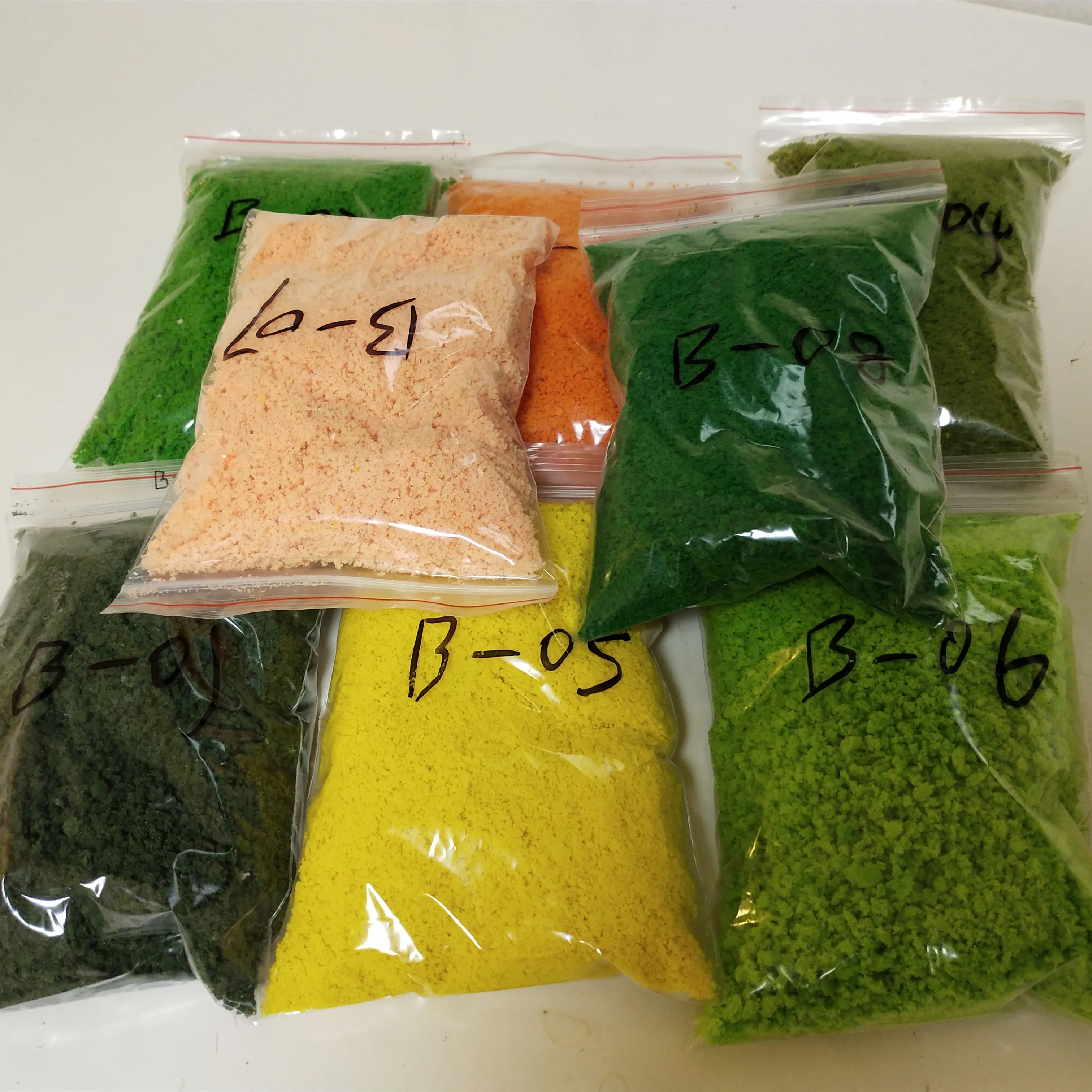 Static Grass Powder 30 g artificial tree powder micro small garden decorative landscape DIY crafts accessories eight kinds of color garden decor model