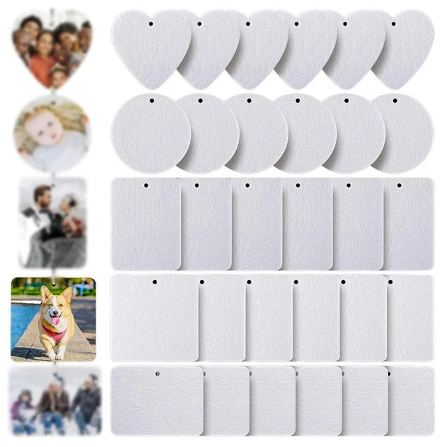 30 Pieces Sublimation Car Air Freshener Blanks Suitable for Car Travel Home  - AliExpress