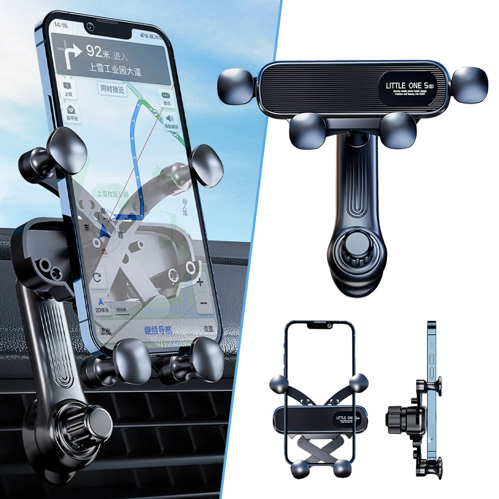 Gravity Car Phone Holder Mobile Stand Smartphone Supporto Gps Supporto Per Iphone 13 12 11 Pro 8 Samsung Huawei Xiaomi Redmi