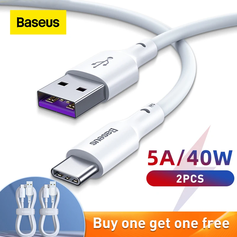 Baseus Charging Type C Cable 5a Data Cord Charger Xiaomi 10 Pro - Mobile Phone Cables - Aliexpress