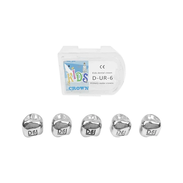 Couronne Molaire Enfant En Acier Inox - Taille 48 Pour DUL2 à DUL7