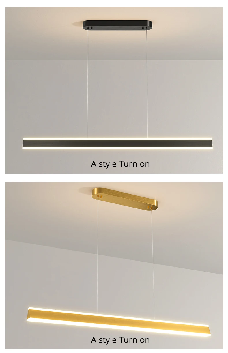 Salix V Modern Minimalist Led Dimmable Bar Pendant Light Dragonfly