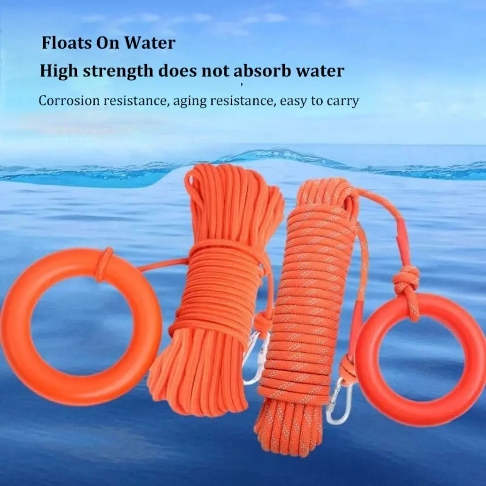 for Boating Canoeing Water Sports Life Saving Rope Accessories Strong Bearing Capacity 20M Lifeguard Tool Reflective Lightweight