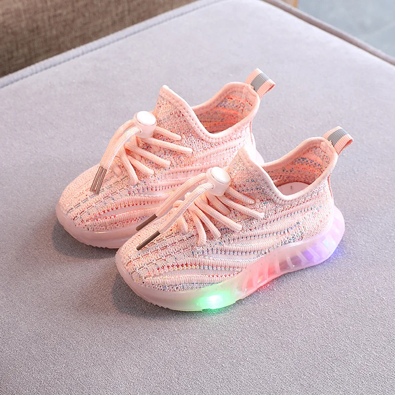 Size 21-30 LED Baby Luminous Shoes Boys Glowing Children Sport Sneakers for Kids Girls Breathable Toddler Shoes Led Flash Lights sports shoes kids sneakers kids shoes kids sports shoes