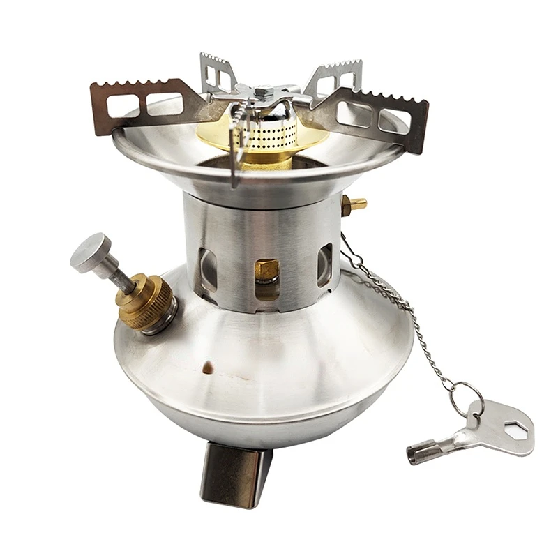 

Camping Gasoline Stove Non Preheating No Noise Oil Furnace Picnic Burners Petrol Stove Cookware