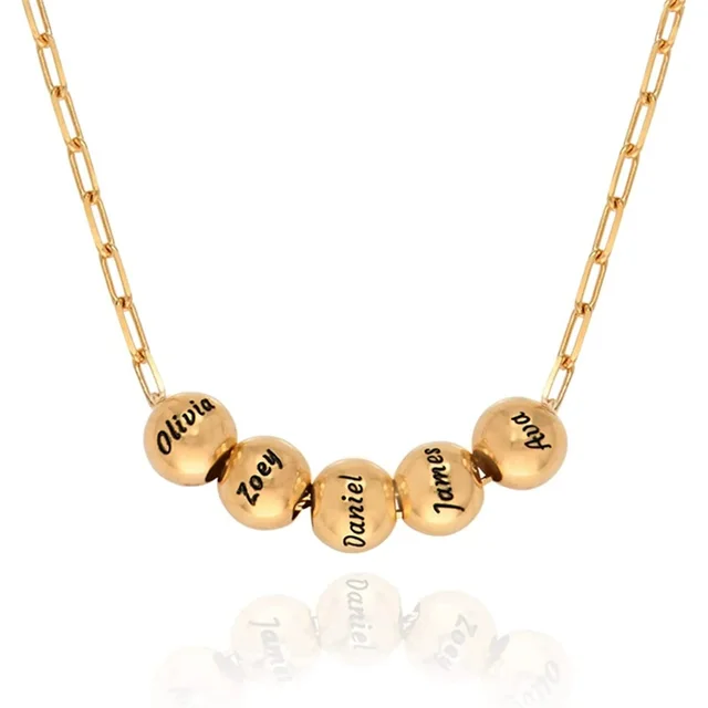 Collier personnalisé avec nom et pierres de naissance, collier de promesse personnalisé, pendentif cœur avec noms gravés, cadeaux de bijoux de Noël