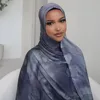 Fashion Scarves Watercolour Woven Hijab Scarf Breathable Cotton Modal Print Islam Scarf Long Soft Women Sunscreen Shawl Party