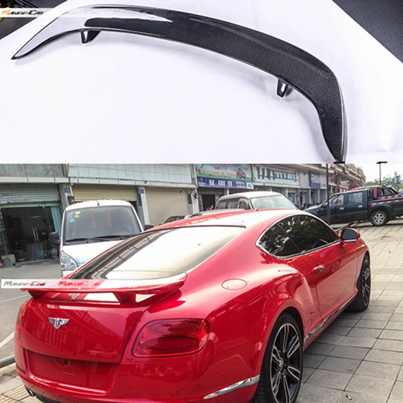 

Carbon fiber Rear Trunk Spoiler case for Bentley Continental Coupe 2 Door Only 2006 2013 2014 2015 2016 GT V8 Supersports HM Sty