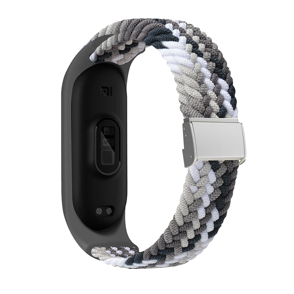 Correas elásticas ajustables de nailon compatibles con Xiaomi Mi Band  6/Xiaomi Mi Band 5/Xiaomi Mi Band 4/Xiaomi Mi Band 3, pulsera de repuesto