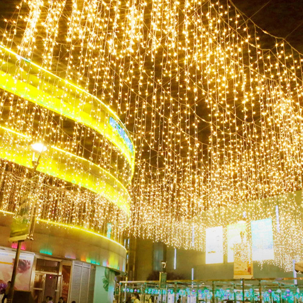 

96 LEDs String Light With Memory Function Super Bright Energy Saving Outdoor Decorative Lights For Garden Path Yard Decoration