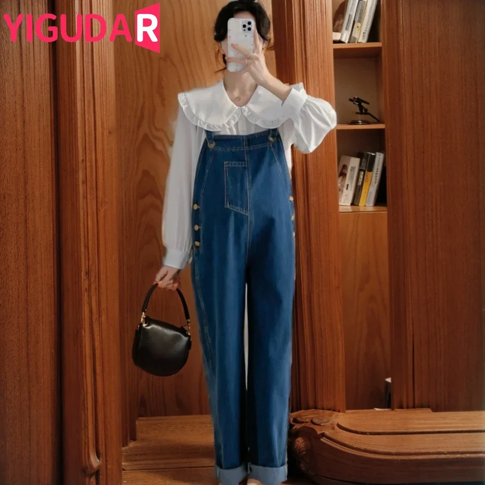 

Loose Demin Maternity Bib Pant Jumpsuit Casual Pregnant Women Suspender Trouser Romper Overalls Streetwear Pregnancy Clothing