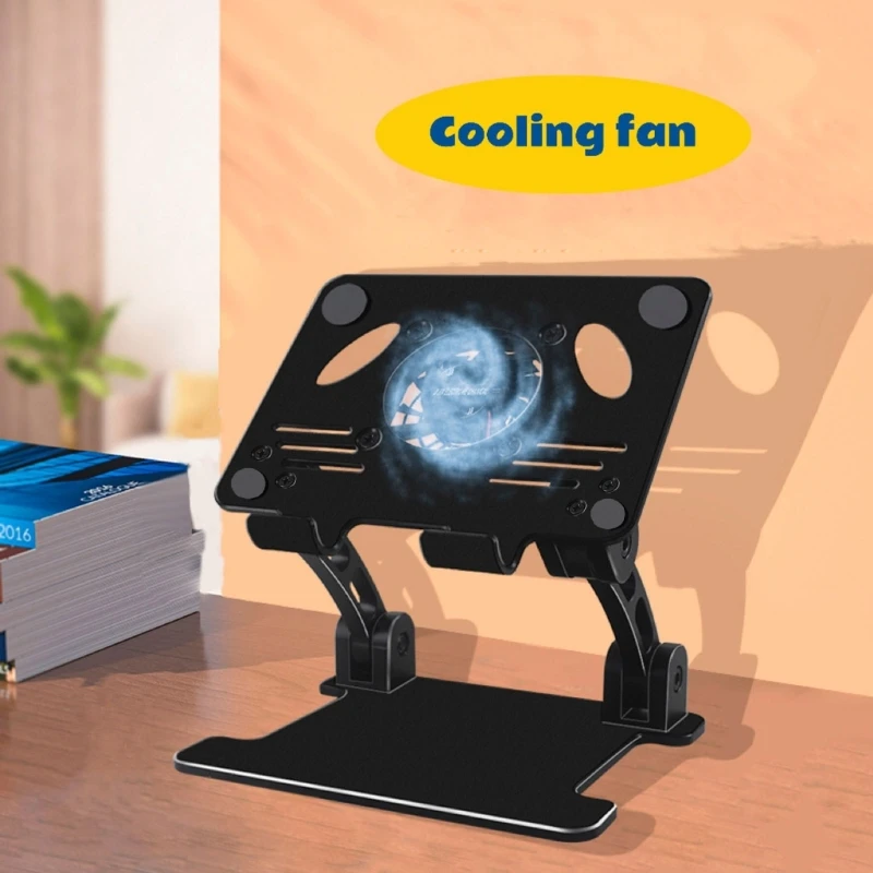 

Foldable Mobile Phone Holder Rotating Hollowed Tablet Riser Anti Slip Tablet Holder Height Adjustable Universal Cooling Bracket