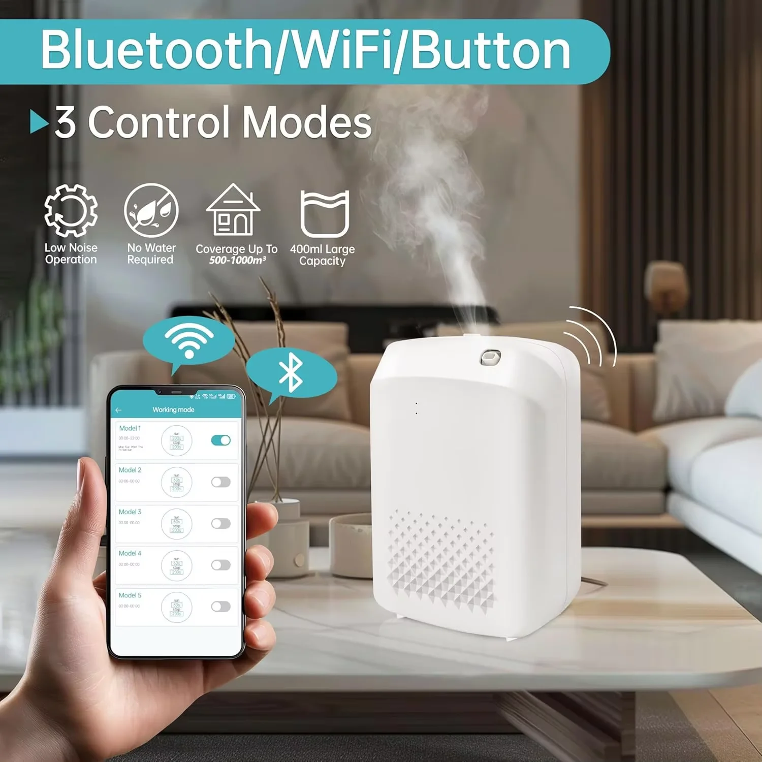 ناشر رائحة ذكي للفنادق تغطية ناشر العطر 500 متر مك...