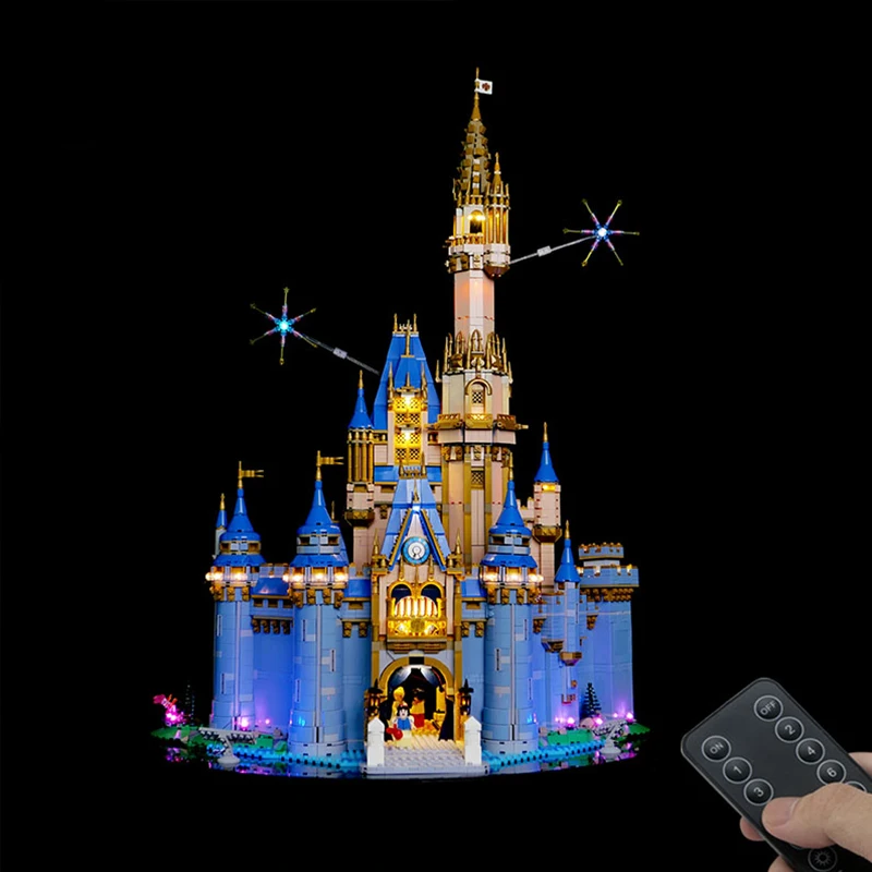 Kit Luci A Led Rc Per Lego 43222 Disney Castle Model Building Blocks Giocattolo In Mattoni (Solo Luce A Led, Senza Modello Di Blocchi))