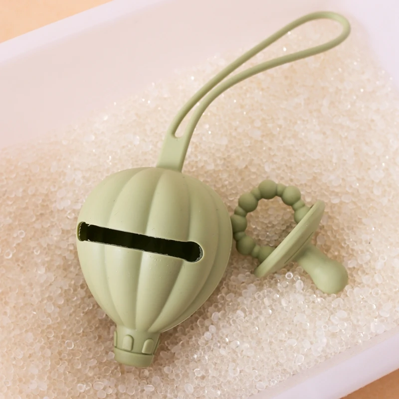 Baby Silicone Nipple Storage Box BPA Free Food Grade Silicone Infant Portable Soother Container Box Nipple Holder Container