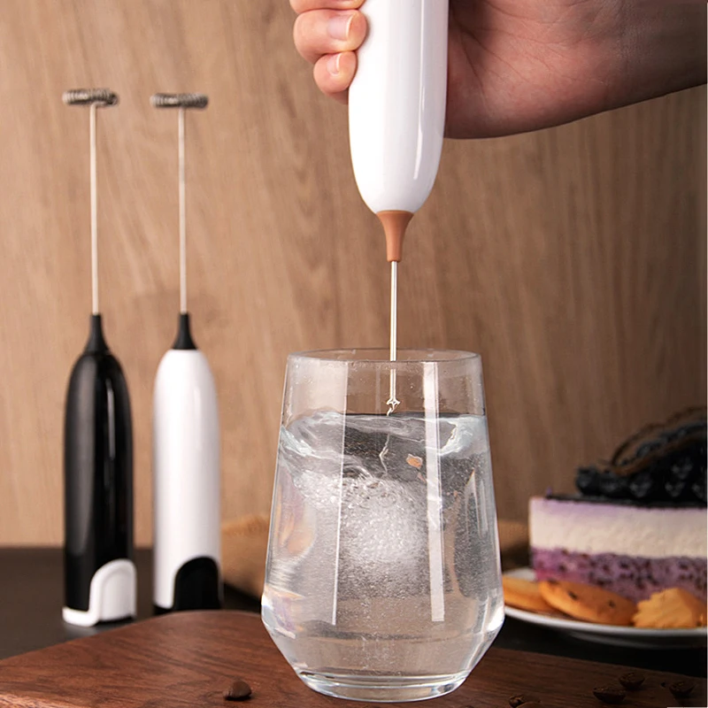 Milk Frother Electric Portable Mini Milk Foamer Coffee Cappuccino Foam  Maker Creamer Whisk Frothy Egg Beater Kitchen Accessory - AliExpress