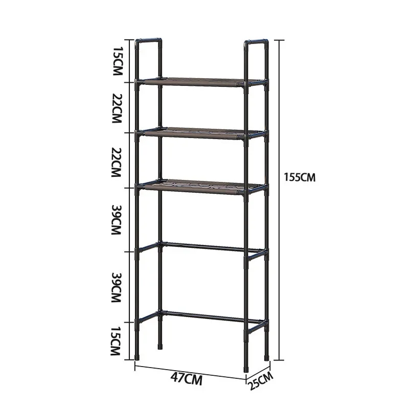 Floor to Ceiling Storage Rack, Bathroom Organizer, Kitchen Toilet, Household Items 5