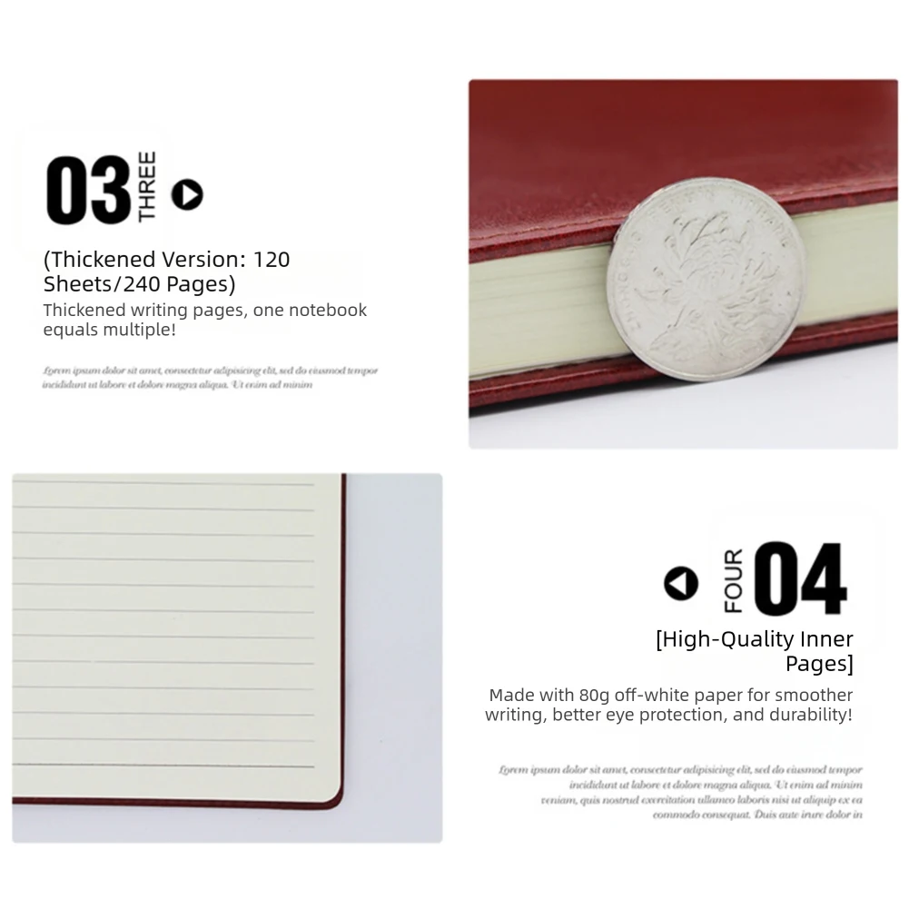 Agenda A5, agenda per obiettivi giornalieri di Capodanno, agenda per la vita efficiente, agenda per la gestione del tempo, per adulti - immagine 4