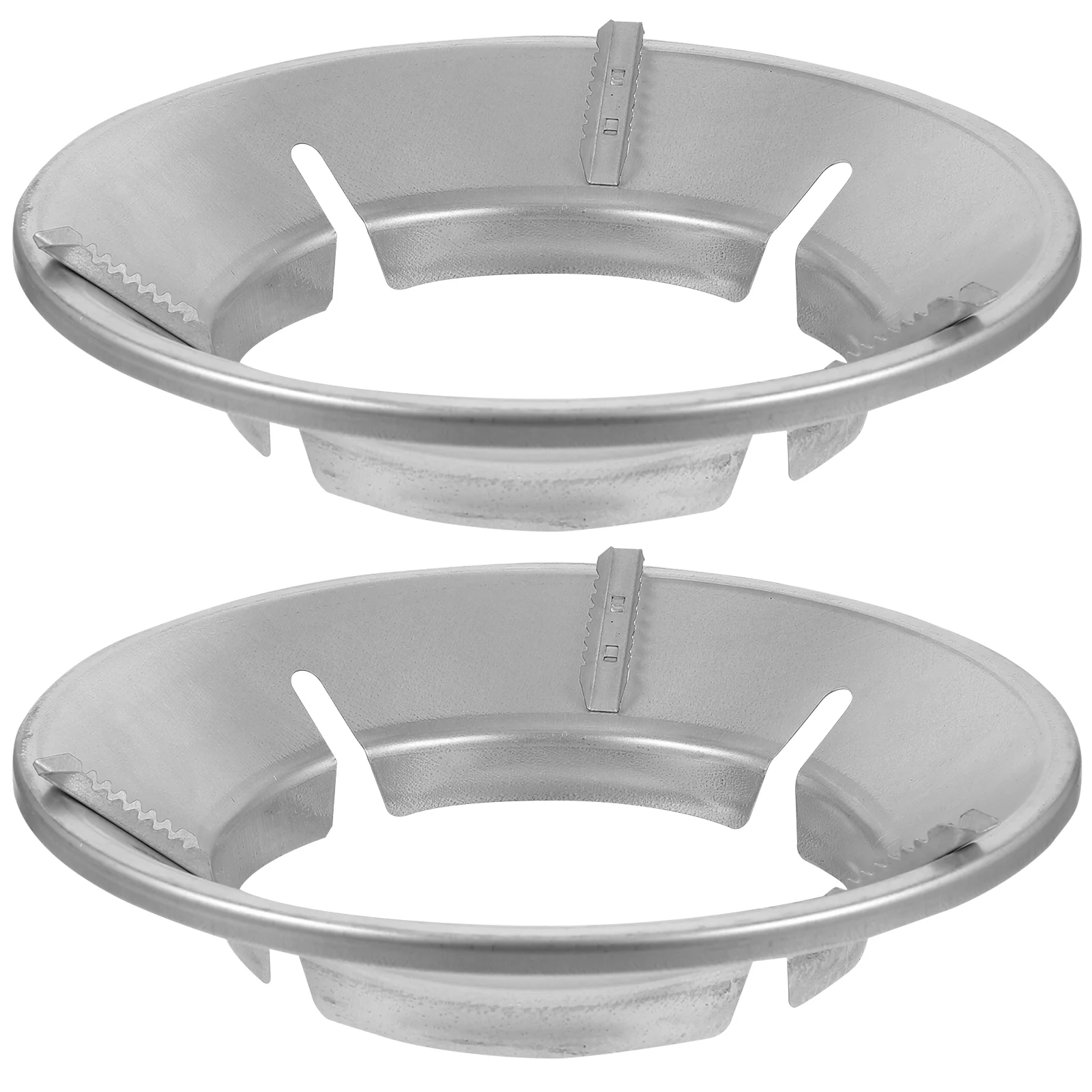 

2pcs Nonslip Wok Rack Cast Iron 4-opening Windproof Wok Ring Gas Stove Holder