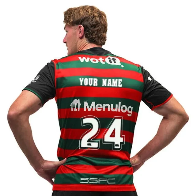 South Sydney Rabbitohs Las Vegas Shirt Rugby Jersey Men's Size:S-5XL
