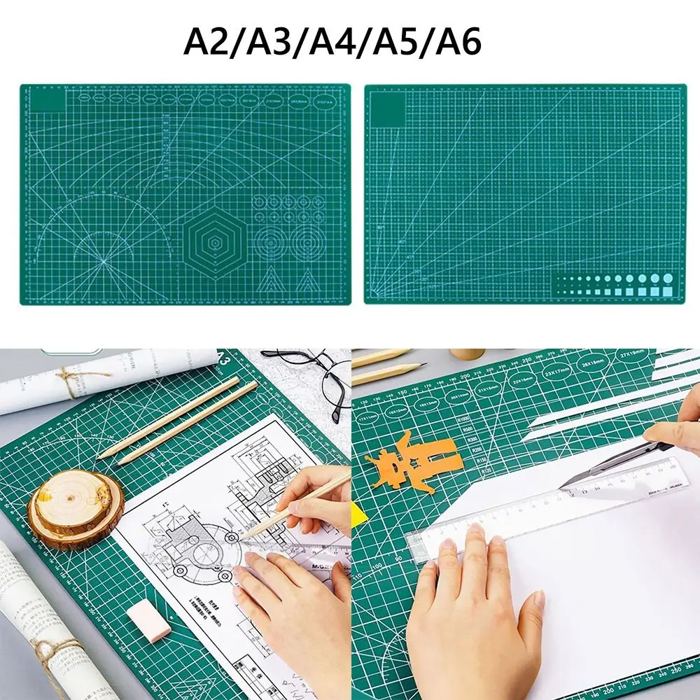 내구성 있는 PVC 종이 커팅 패드 그리드 라인 A1/A2/A3/A4/A5/A6 카빙 보드 자가복원 양면 커팅 매트 DIY 아트 카빙