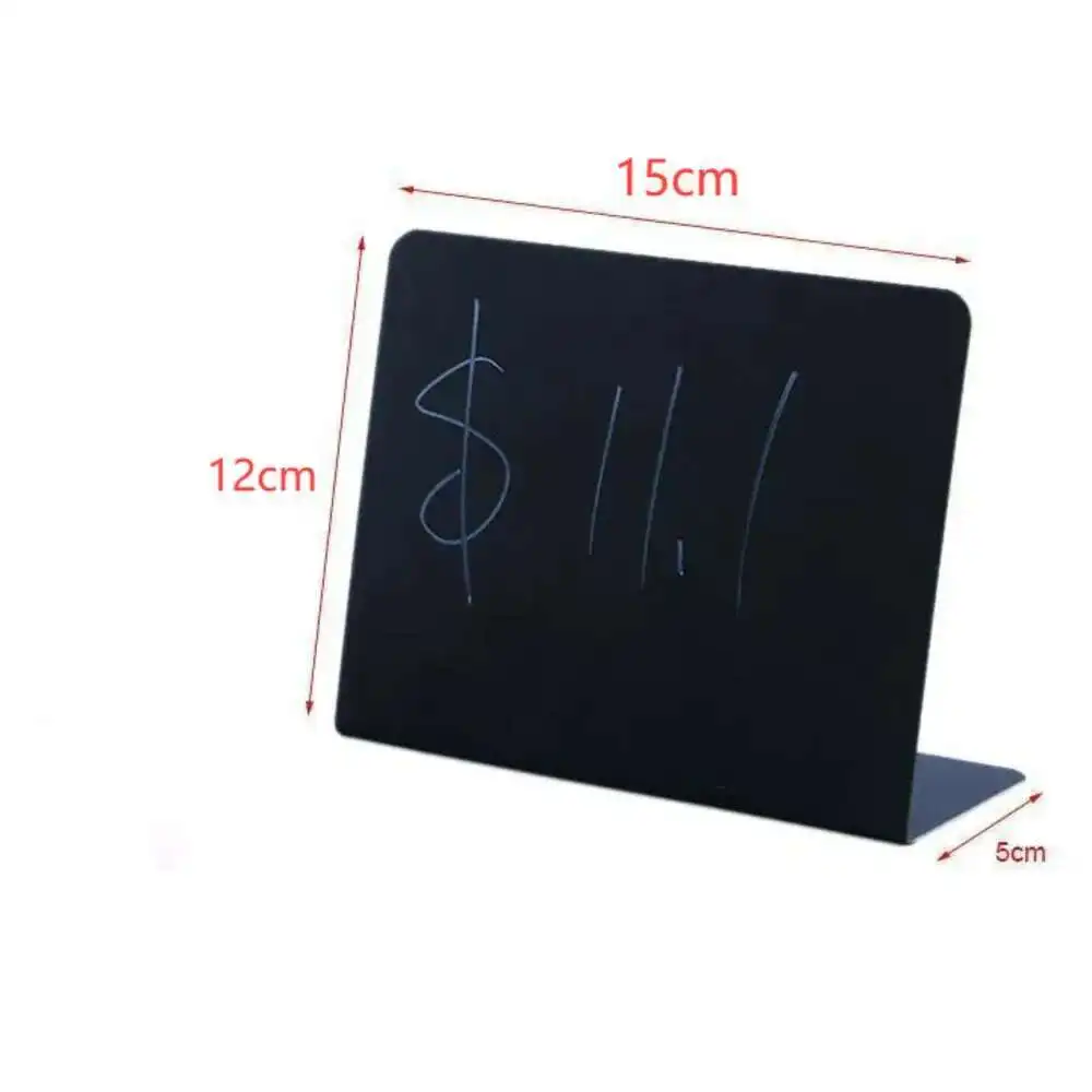 5pcs/lot 12x15cm Hand Writing Mini Chalk Menu Board Blackboard Liquid Sign Holder Loripos