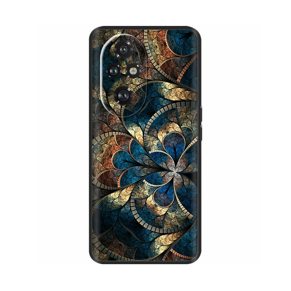 Luxurious Soft Silicone Shockproof Bumper Case with Artistic Design