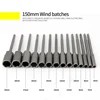 1pcs 150mm Length Extra Deep Bolt Nut Driver Bit 1/4 inch 6.35mm Hex Shank Wrench Socket Screw Driver for Power Tool 6-19mm 2