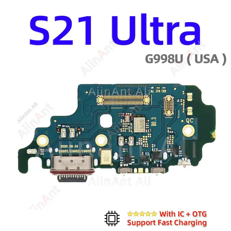 AiinAnt Dock USB Charger Board Connector Charging Port Flex Cable For Samsung Galaxy S21 Ultra Plus FE S21+ G998B G996U G991B - Image 11