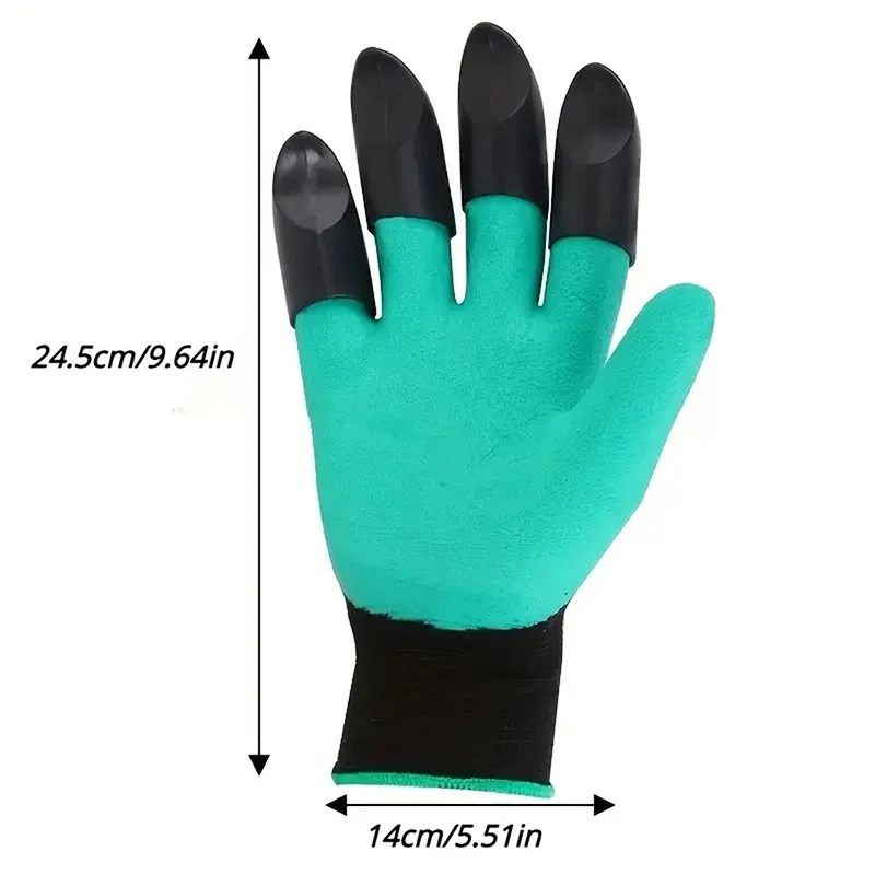 Garden Gloves Claws Digging Planting Weeding Seeding Protects Nails and Fingers 1 pair