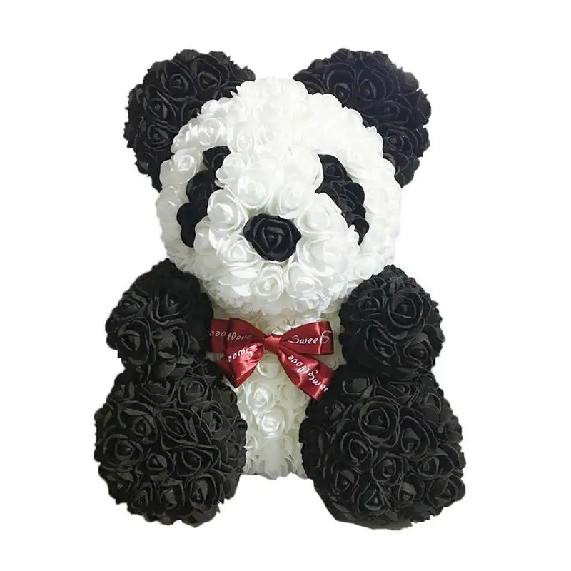 

Artificial Rose Flower Bear Artificial Everlasting Roses Flower Bear Rose Flower Bear Valentine's Day Anniversary Mother's Day