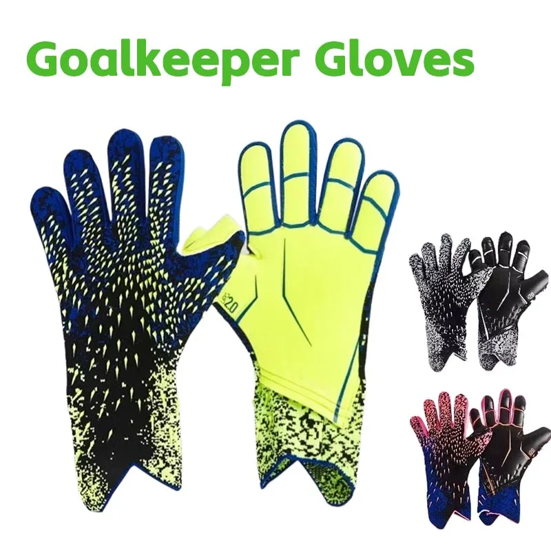 Football Professional Goalkeeper Gloves Adults Kids Latex Thickened Soccer Sports Goalie Gloves New Breathable