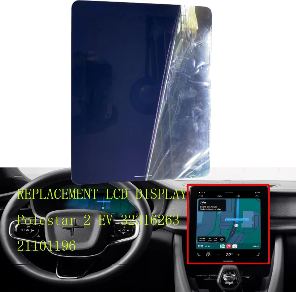 Sostituzione Display Lcd Touch Screen Nav Dash Audio Per Polestar 2 12661566 36012873