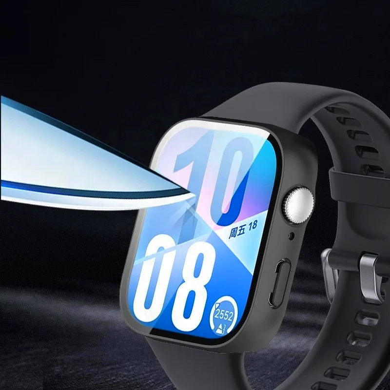 Premium Tempered Glass Bumper Cover for Smartwatch with Screen Protection