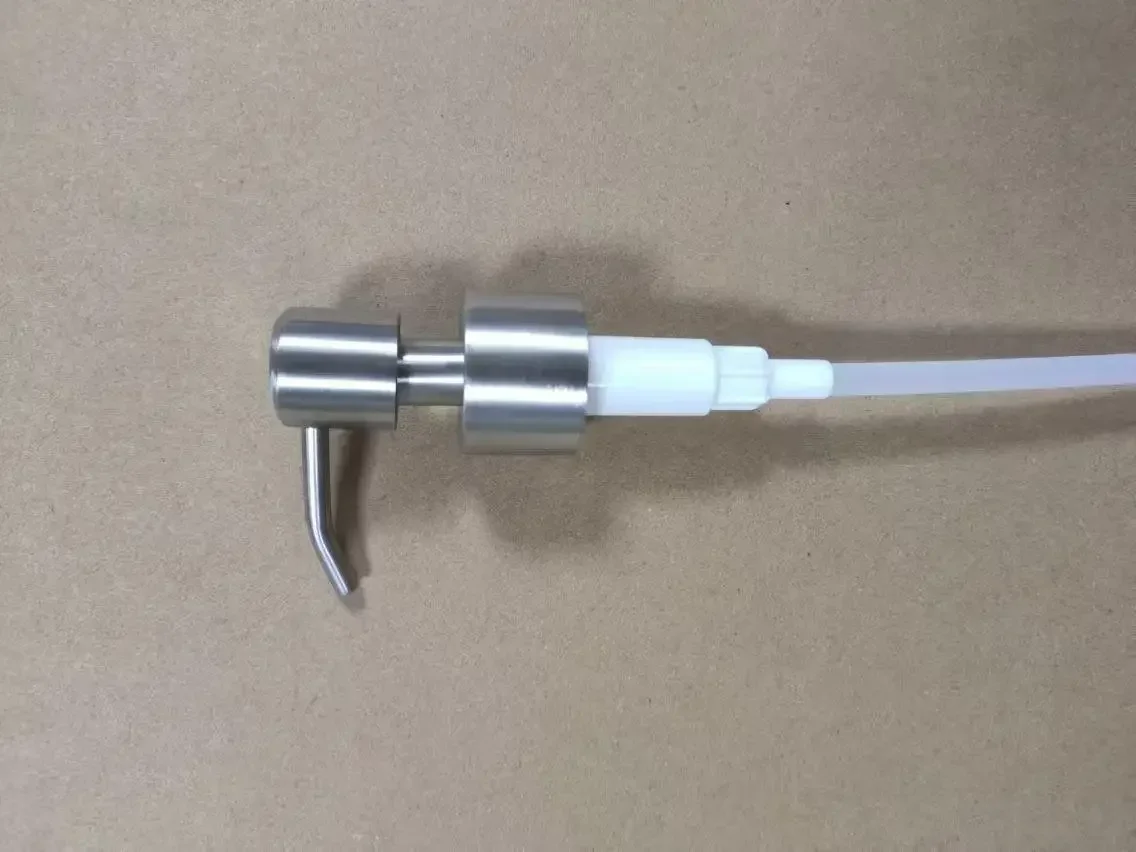 High-Quality Materials New Practical Pump Head Soap Dispenser Pump Stainless Steel 11cm Rust-Proof Silver/Black 2