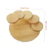 Rotating Step Stair Wooden Sushi Tray Large Capacity Japanese Restaurant Home Decor Bowls Plates Trays Sashimi Platter Wooden 6