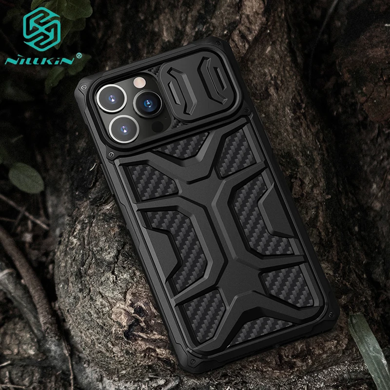 For Iphone 13 Pro Max Nillkin Shockproof Armor Case Slide Camera Cover