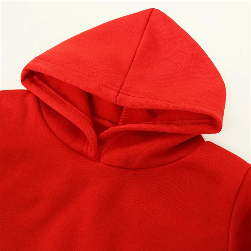 Kids' Hooded Sweatshirt for Boys & Girls Aged 3-12 | Multi-Color in Red, Pink, White & Black | Casual Versatile Kids' Top & Coat - 4