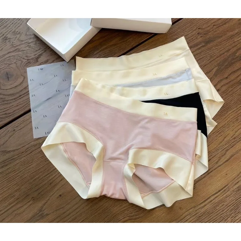 la lady mid-rise modal women's panties breathable silk antibacterial crotch mid-rise briefs