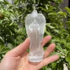12cm Natural Selenite Crystal Carvings Angel Figure Gypsum Ornament Statue Reiki Healing Decorative Sculpture Modern Room Design 5