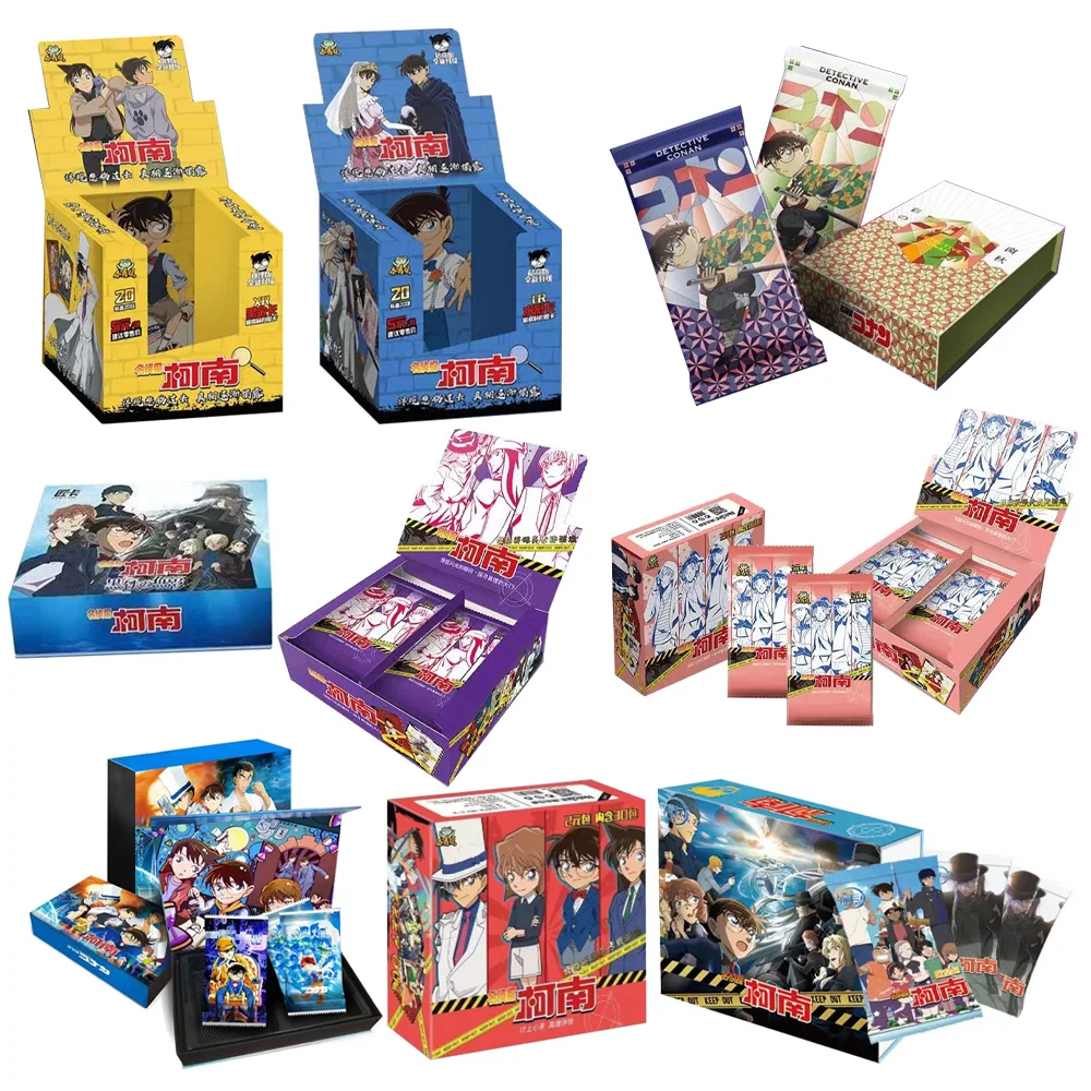 

New 2023 Detective Conan Card KAYOU Bandai Cards Anime Figures Jimmy Kudo Conan Mouri Ran SSR Rare Collection Card Toys Gift