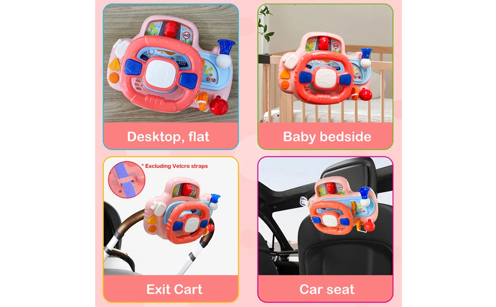 Huanger Interactive Steering Wheel Navigation Bridge Play Set