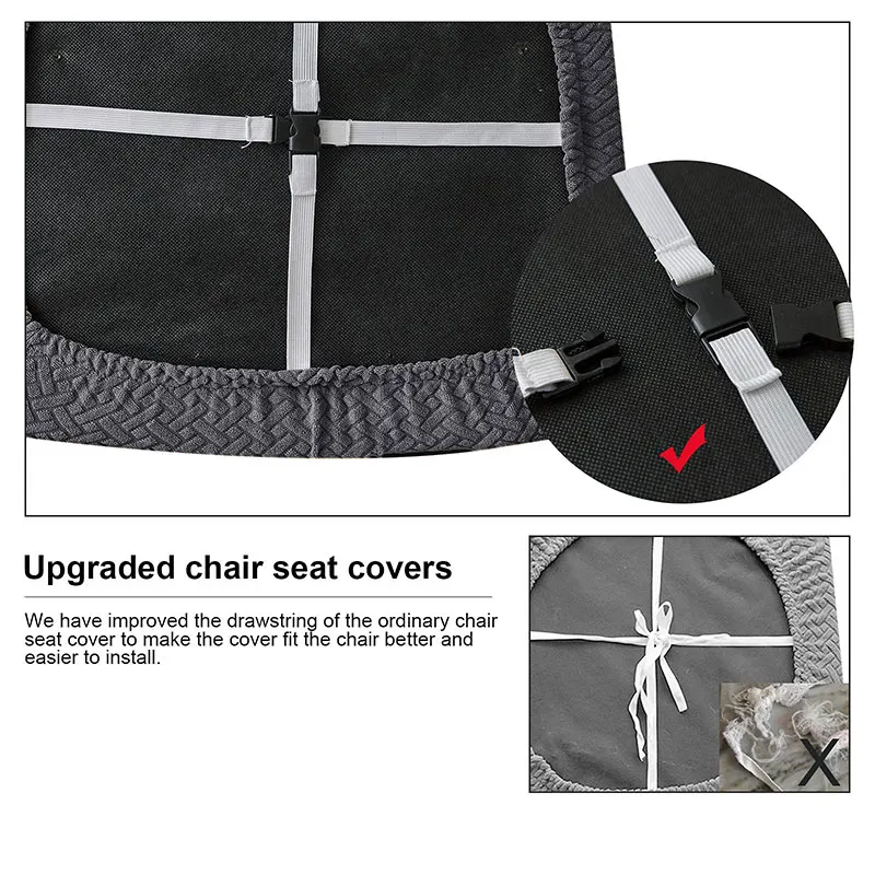 Chair Cover Real Waterproof Stretch Dining Room Seat Washable Jacquard for Home Hotel Kitchen