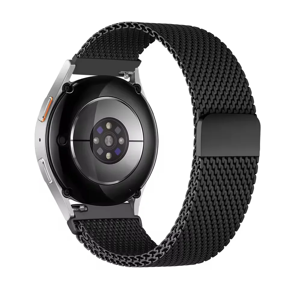 Premium Steel Mesh Milanese Loop Strap - Metal Band for Smartwatches (18/20/22mm)