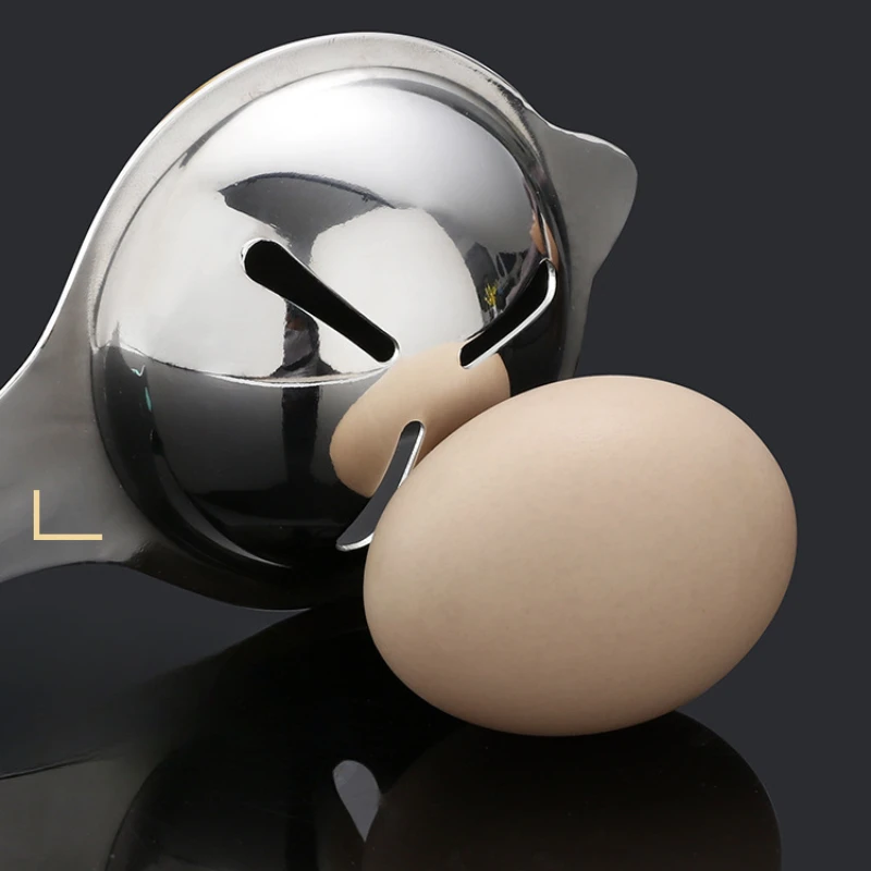Egg White Separator Stainless Steel Tools Eggs Yolk Filter Gadgets Kitchen Accessories Separating Funnel Spoon Divider Utensils egg separator
