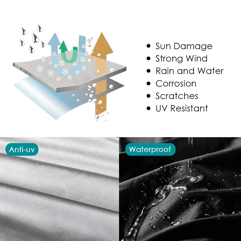 Description Picture 5 of itemToptrek Bike Cover 210T High Quality Bicycle Protector Multipurpose Rain Snow Dust Waterproof All Weather Protective Covers