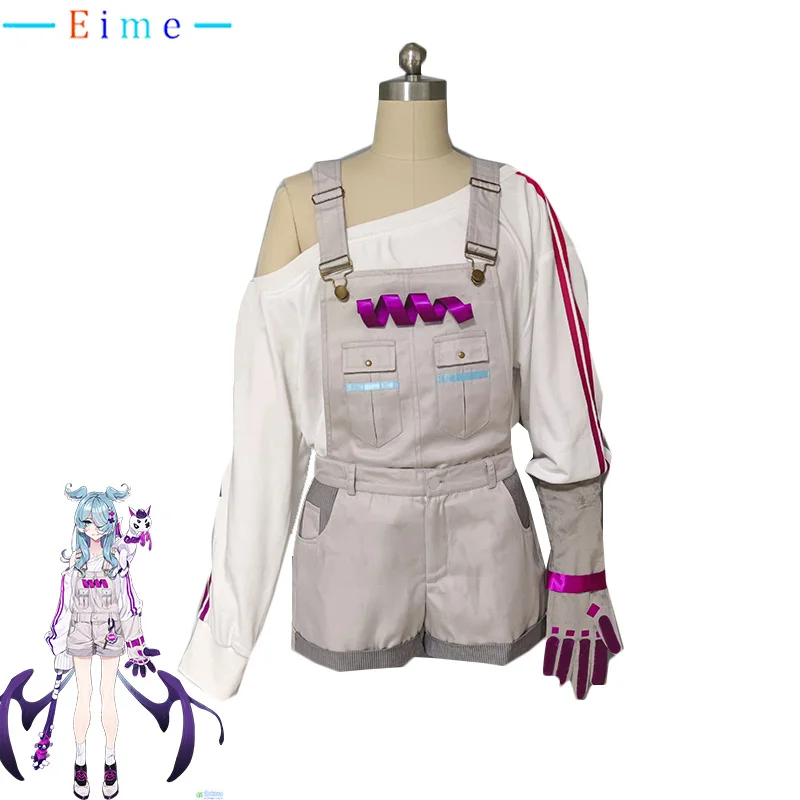 Vtuber-Elira-Pendora-Cosplay-Costume-Women-Cute-Suspender-Suit-Party ...