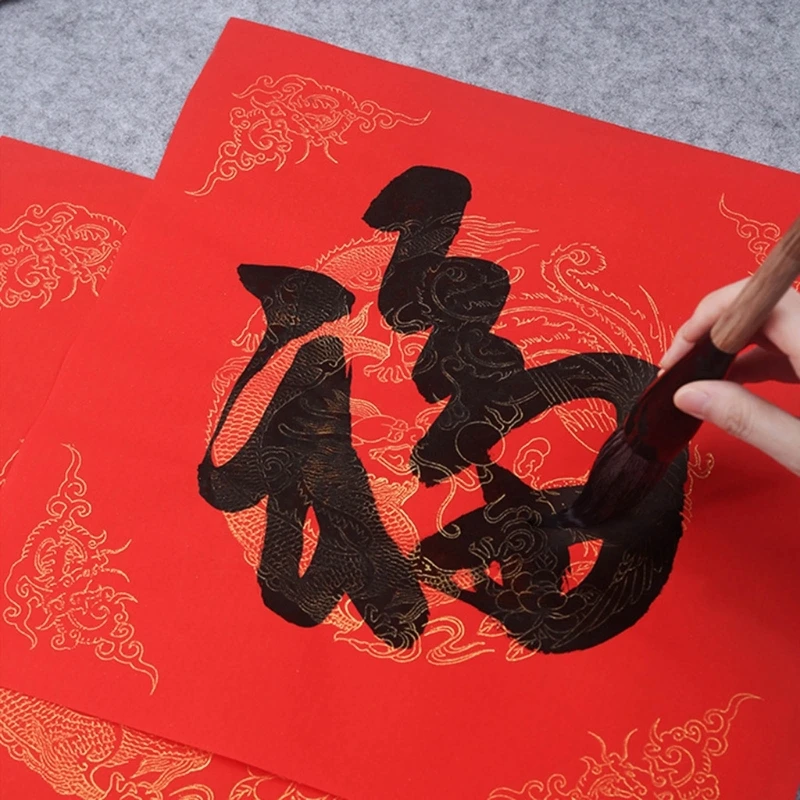 중국 서예 붓 호퍼 모양 족제비 헤어 브러시, 쓰기 그림 연습용