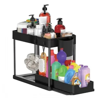 Under Sink Sliding Organizer Rack 1