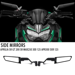 For Aprilia SR GT 200 SR Max250 300 125 APR300 SXR 125 Universal Motorcycle Mirror Wind Wing side Rearview Reversing mirror